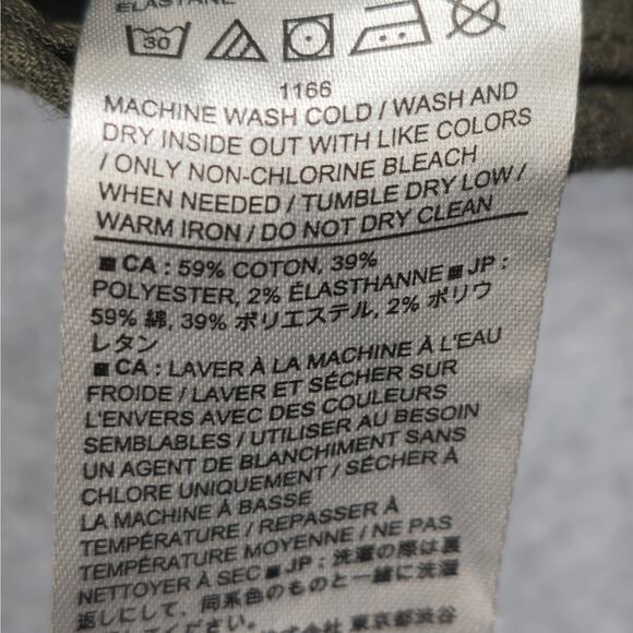 Banana Republic Mens 32x31 Slim Fit Green Flat Front Pants - Picture 7 of 12